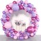 153pcs Pink Purple Balloon Garland Arch Kit, Different Sizes 18 12 10 5 inch Pink Purple Red Latex Metallic Confetti Purple Balloons